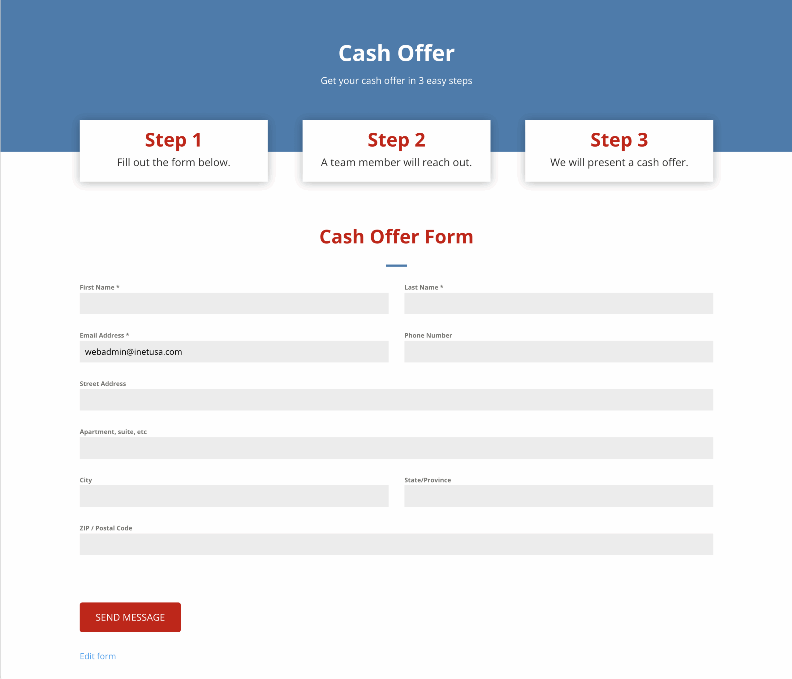 Cash Home Offer