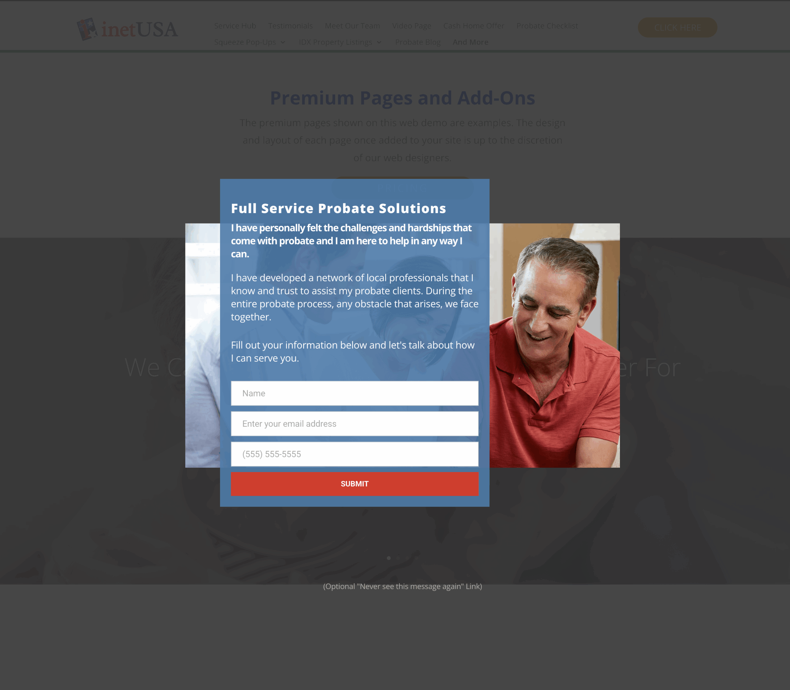 Email Opt-in Squeeze Page